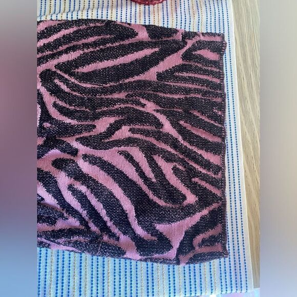 Dundas X Revolve Mini Sweater Knits Dress Womens  Sz M Black  And Pink Metallic - Picture 11 of 14